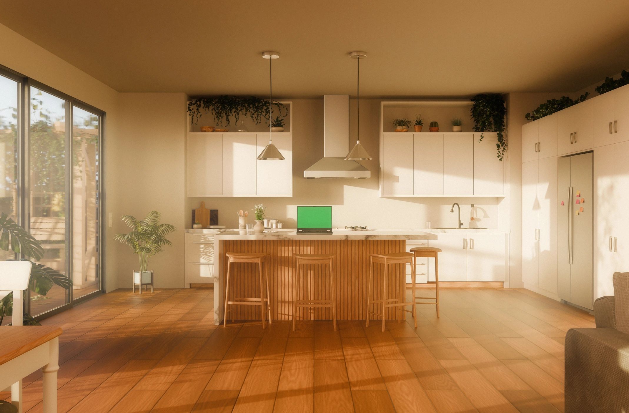 Modern modular kitchen interior showcasing premium design