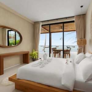 Modern bedroom in a luxury villa