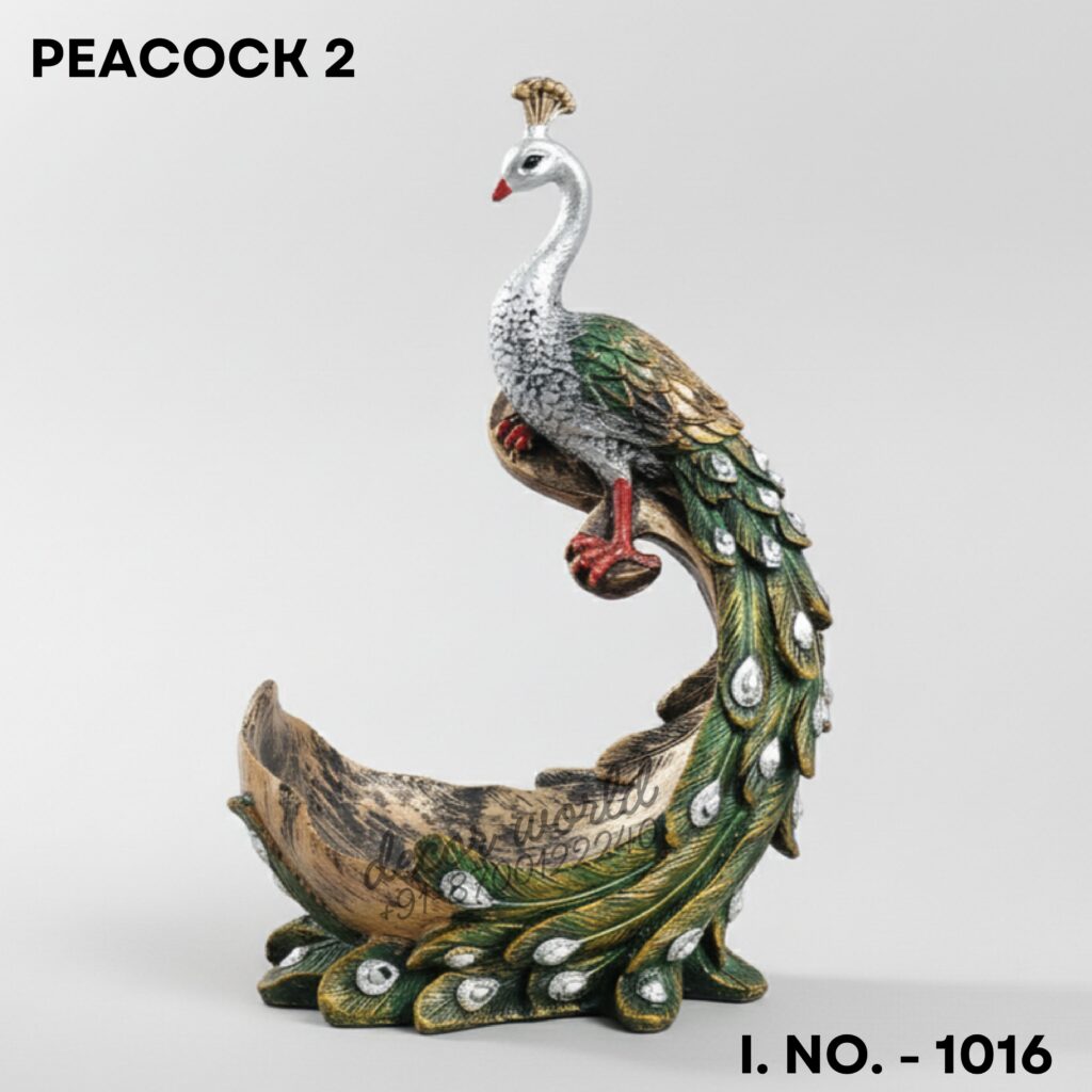Regal Peacock Feather Accent peacock wall accent image