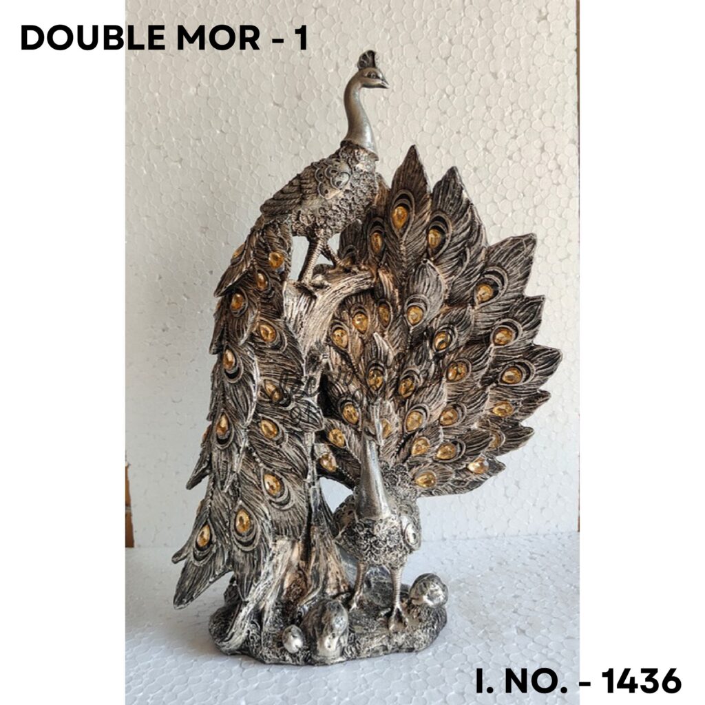 Royal Peacock Statement Sculpture peacock wall sculpture image